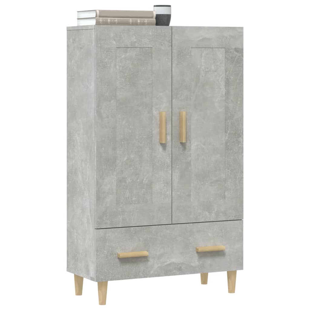 Meuble haut 70x31x115 cm en bois travaillé