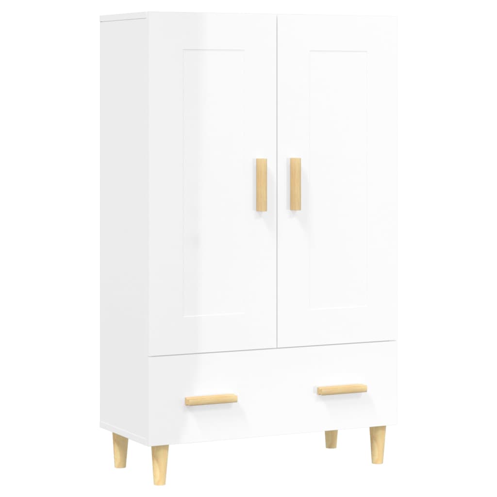 Meuble haut 70x31x115 cm en bois travaillé