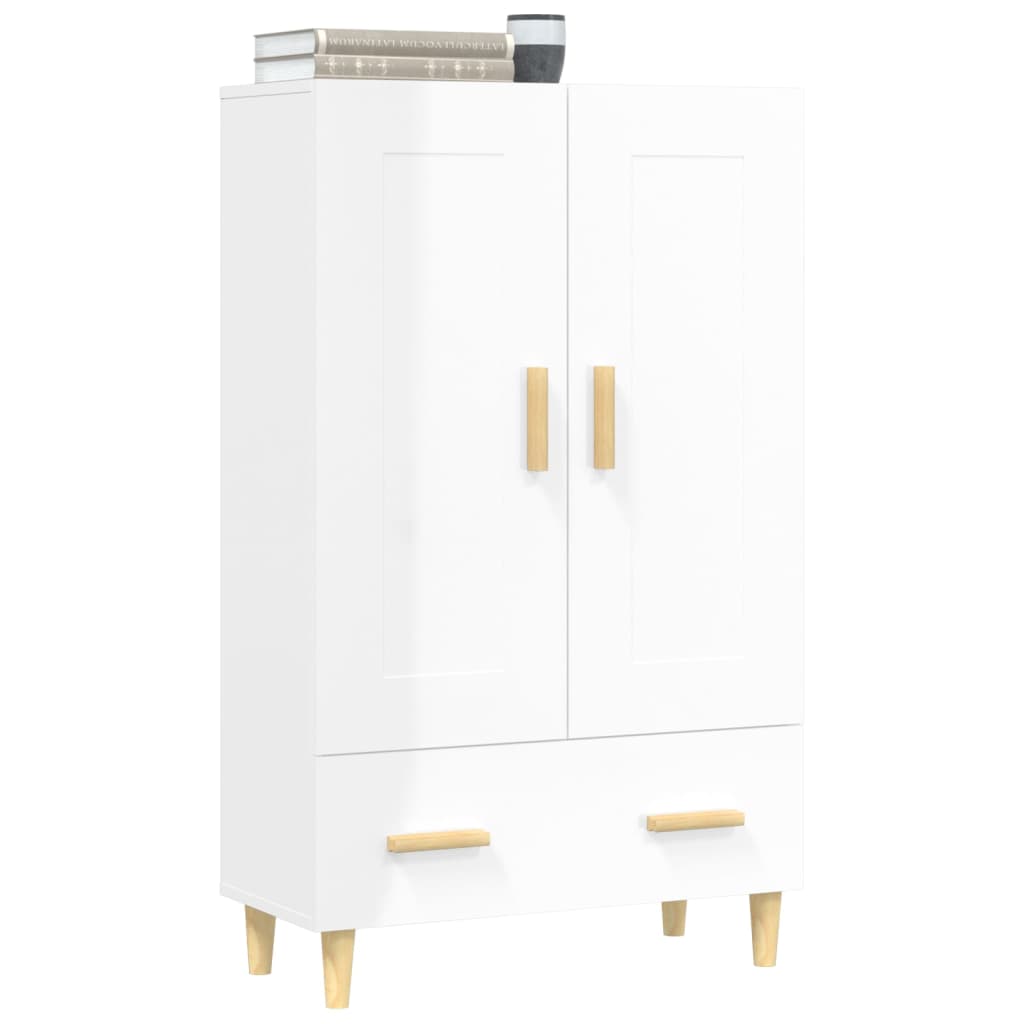 Meuble haut 70x31x115 cm en bois travaillé