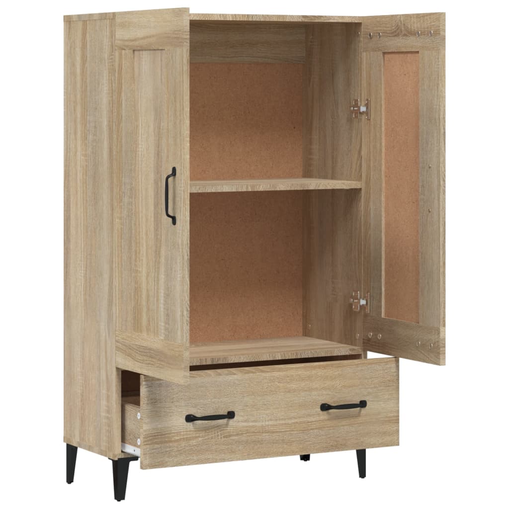 Meuble haut 70x31x115 cm en bois travaillé