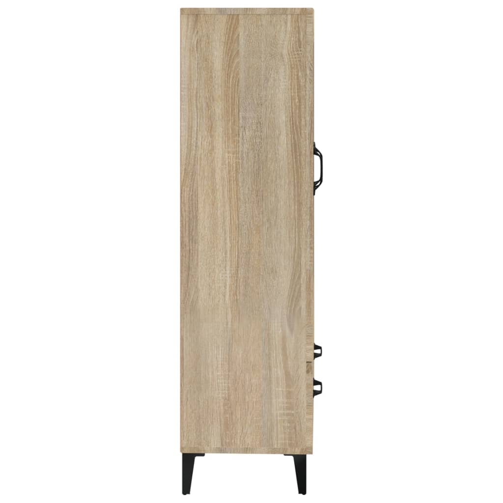 Meuble haut 70x31x115 cm en bois travaillé