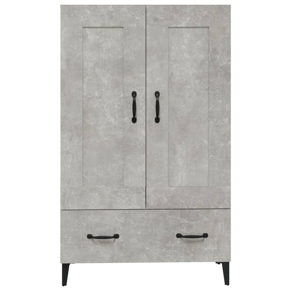 Meuble haut 70x31x115 cm en bois travaillé