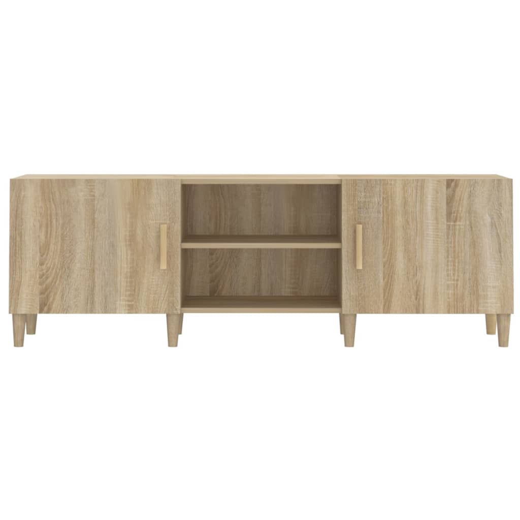 Tv-meubel 150x30x50 cm bewerkt hout sonoma eikenkleurig