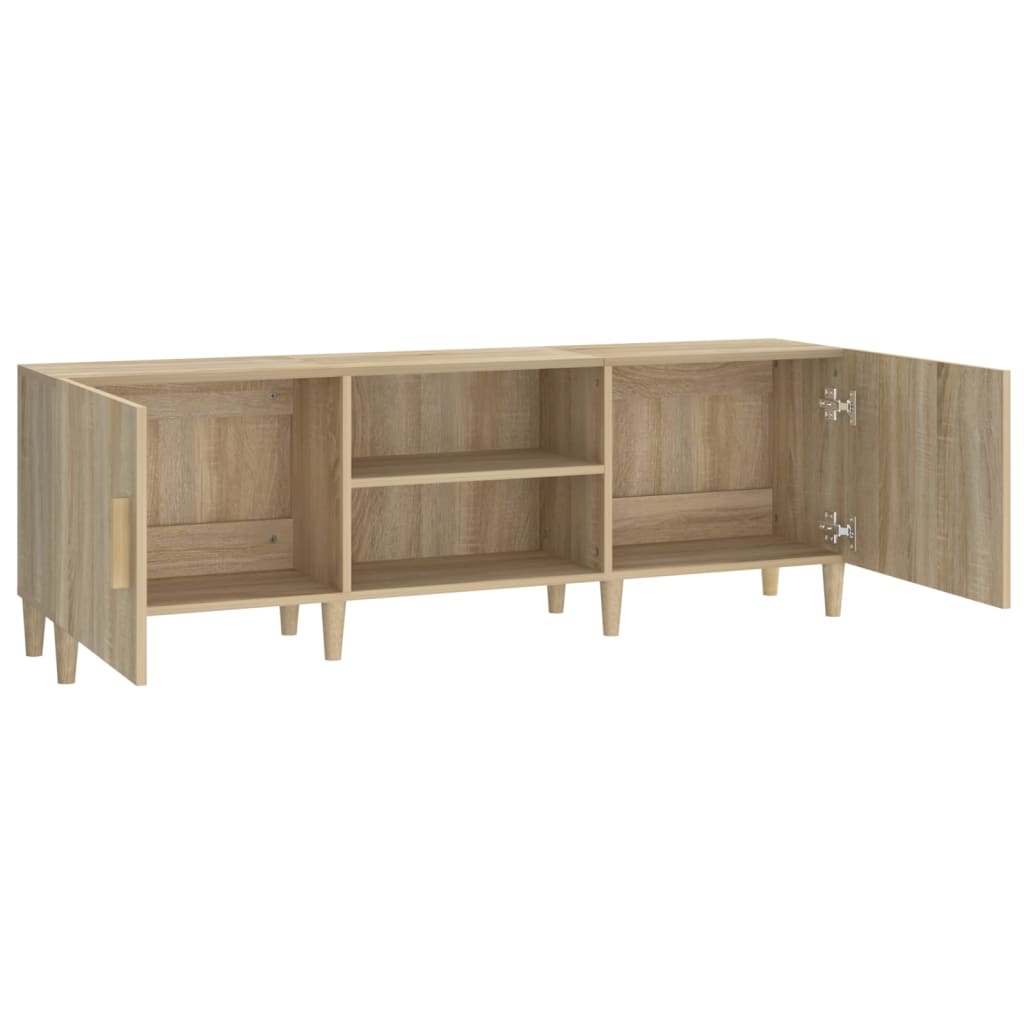 Tv-meubel 150x30x50 cm bewerkt hout sonoma eikenkleurig