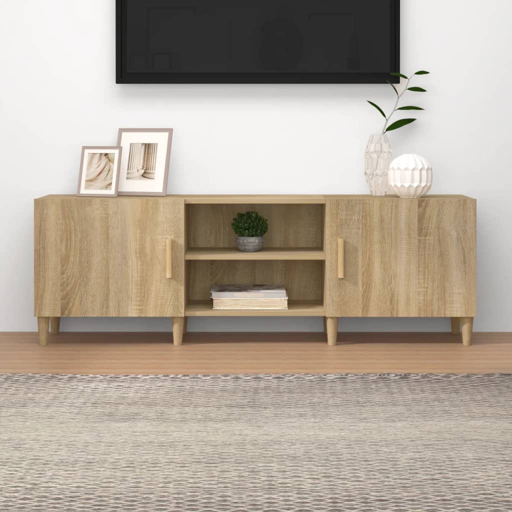 Tv-meubel 150x30x50 cm bewerkt hout