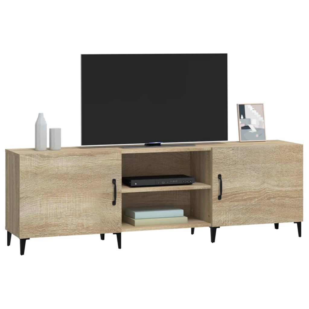 Tv-meubel 150x30x50 cm bewerkt hout