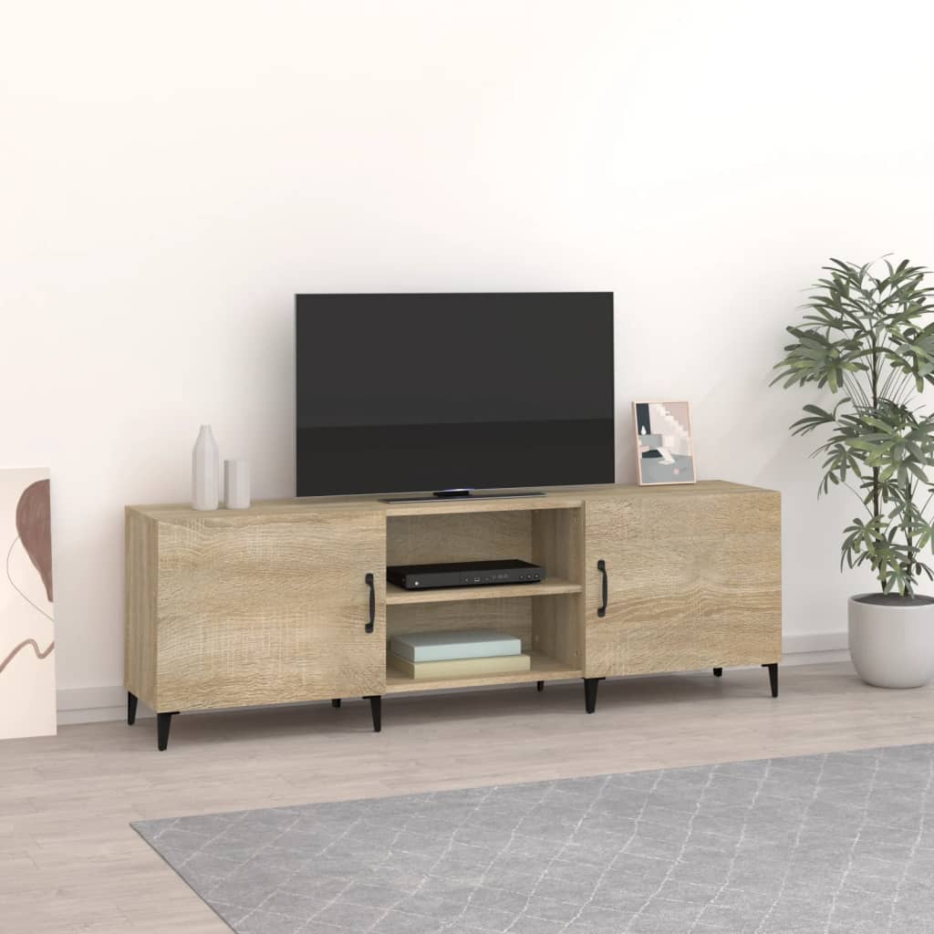 Tv-meubel 150x30x50 cm bewerkt hout