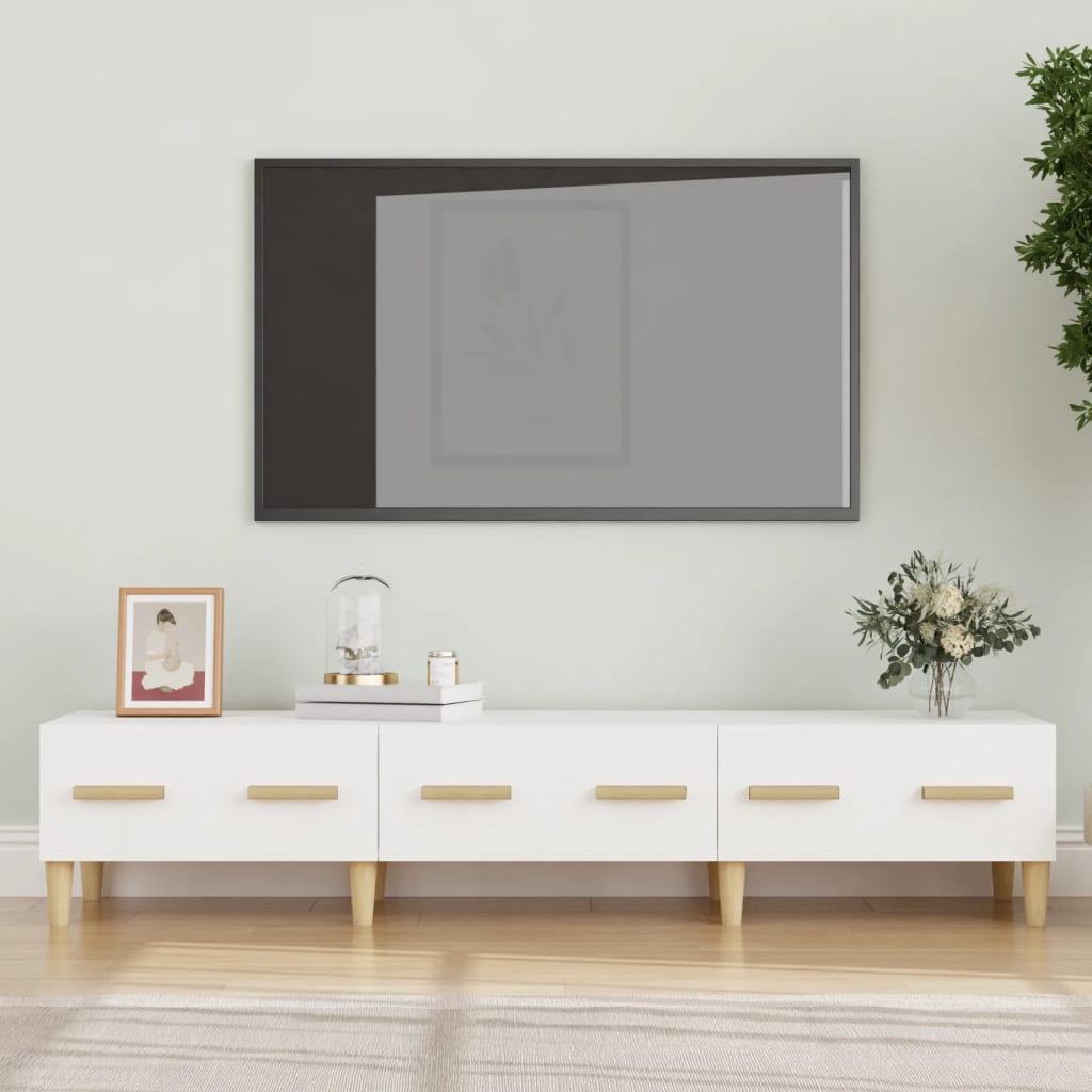 Tv-meubel 150x34,5x30 cm bewerkt hout