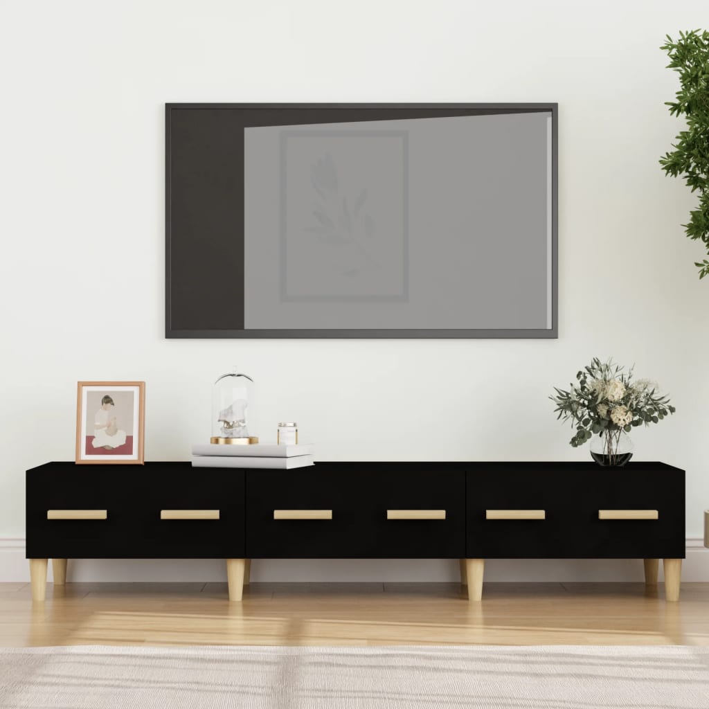 Tv-meubel 150x34,5x30 cm bewerkt hout eikenkleurig