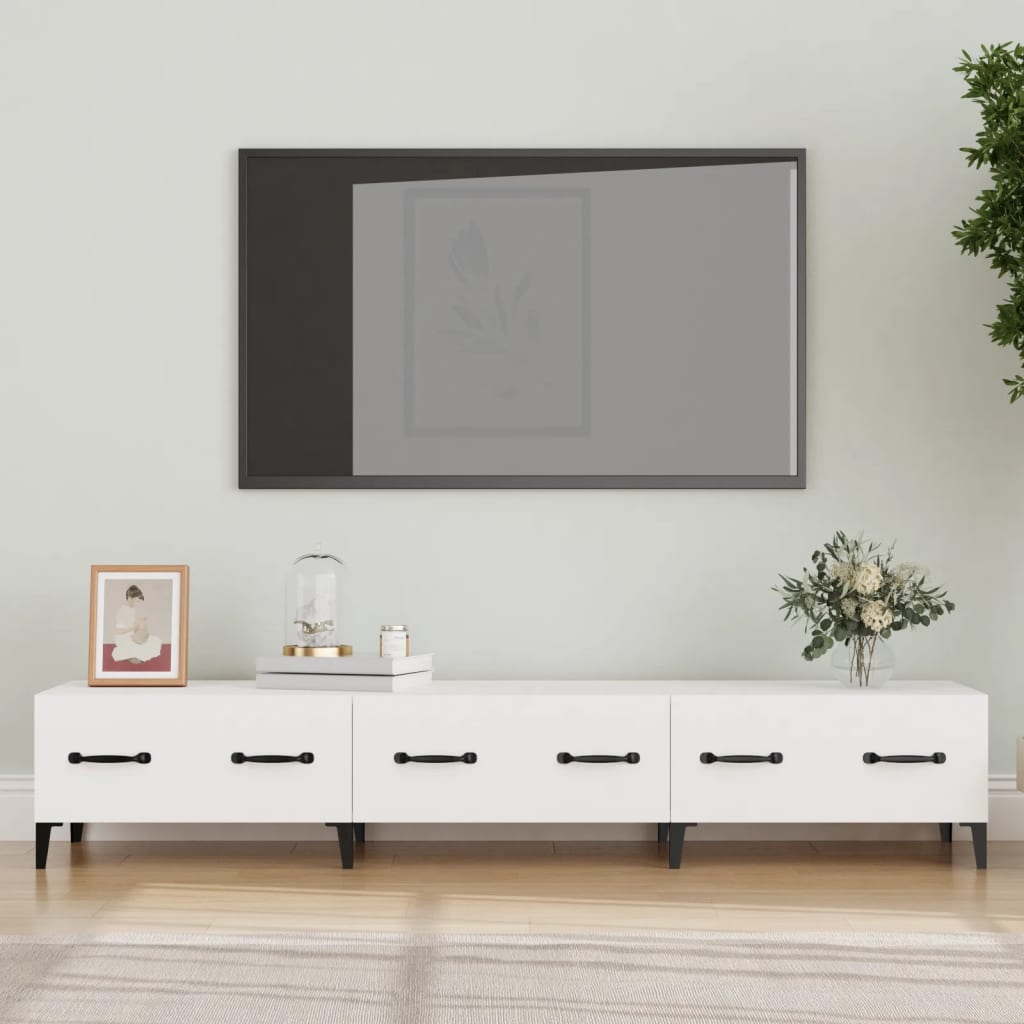 Tv-meubel 150x34,5x30 cm bewerkt hout