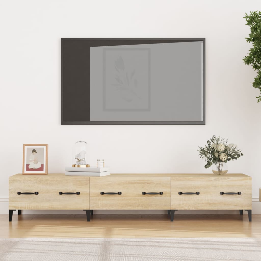 Tv-meubel 150x34,5x30 cm bewerkt hout