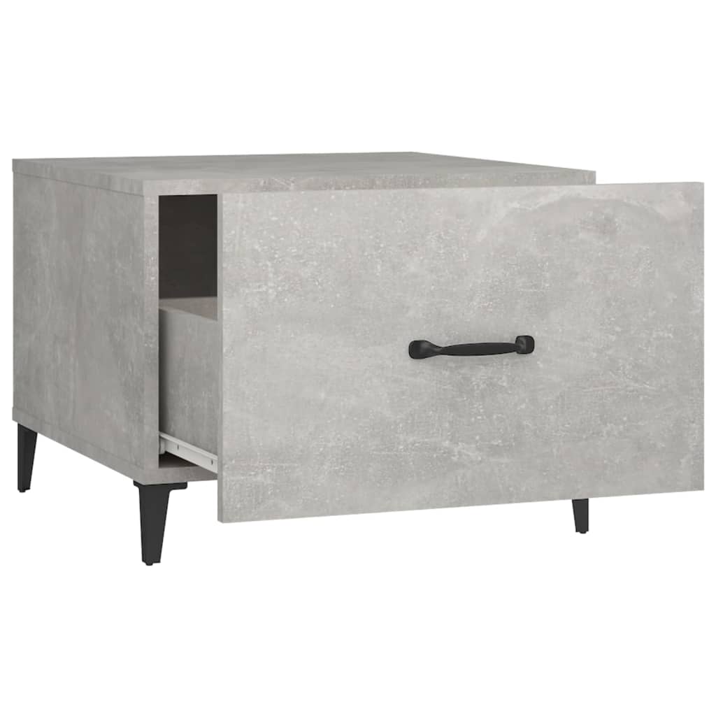 Salontafels 2 st met metalen poten 50x50x40 cm