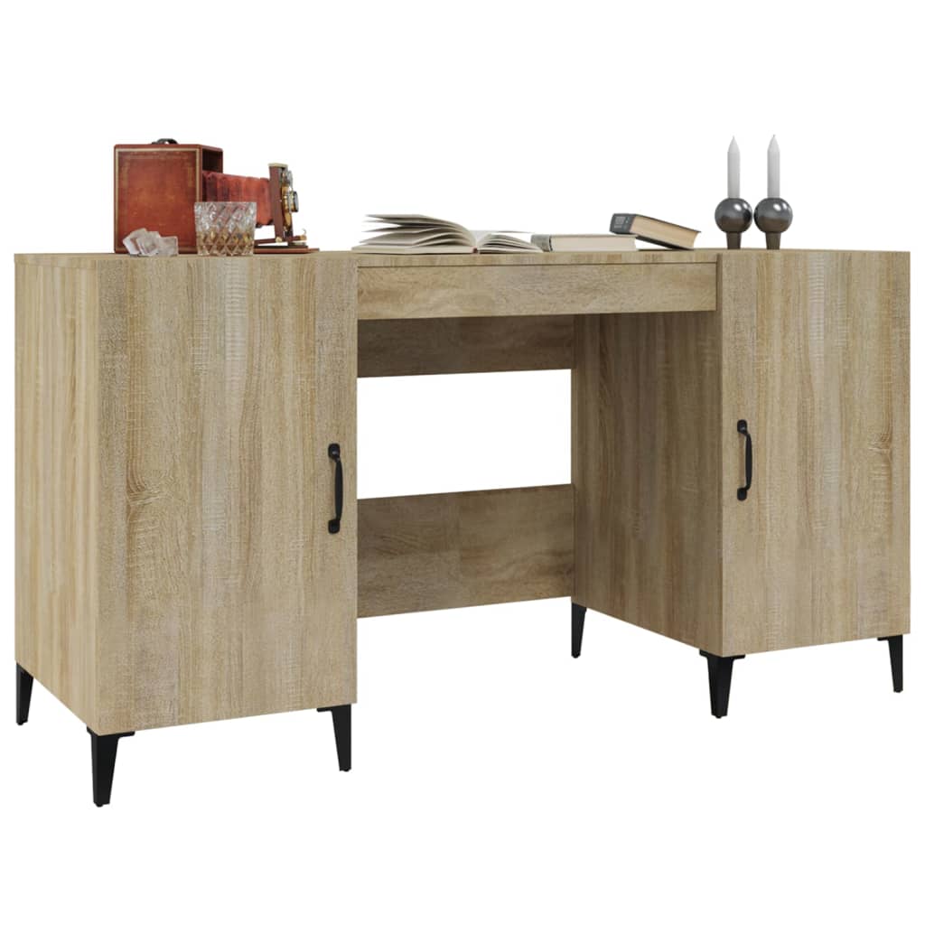 Bureau 140x50x75 cm bewerkt hout