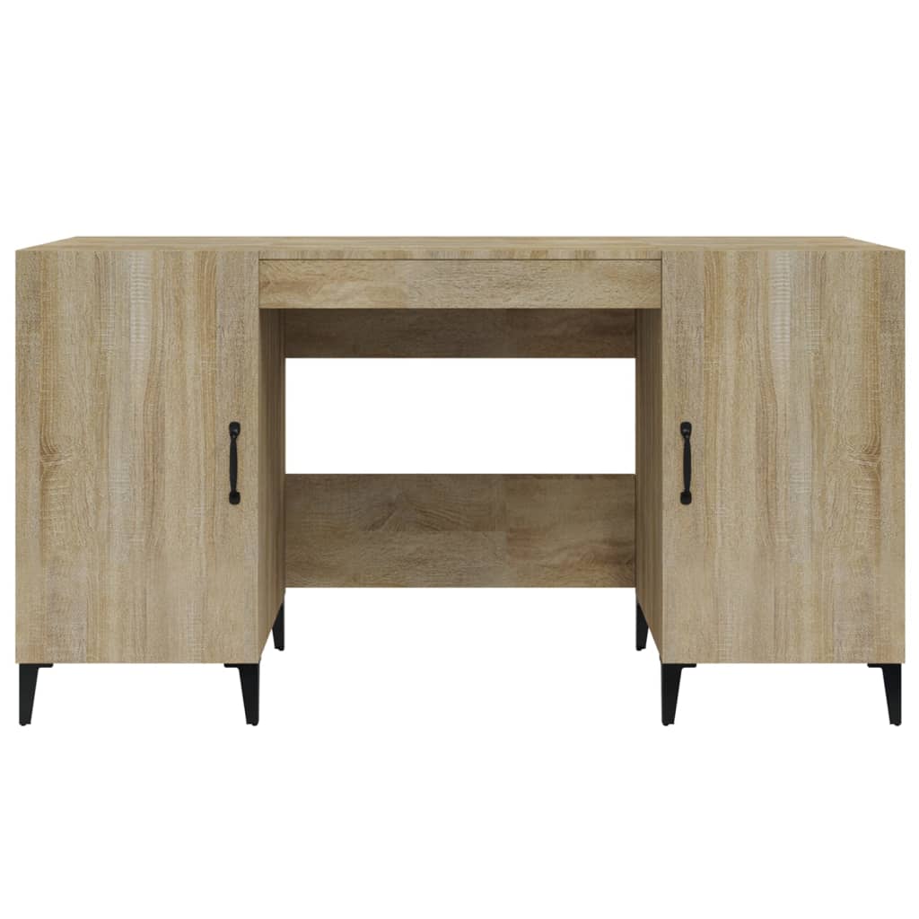 Bureau 140x50x75 cm bewerkt hout