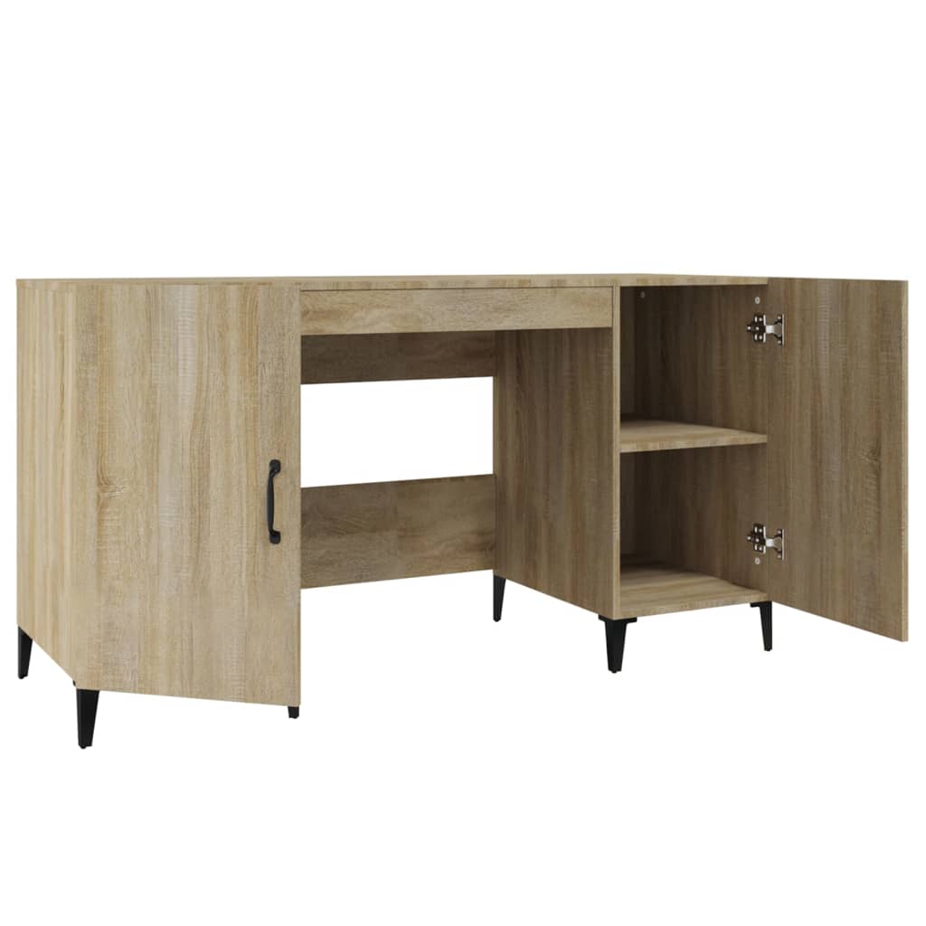 Bureau 140x50x75 cm bewerkt hout