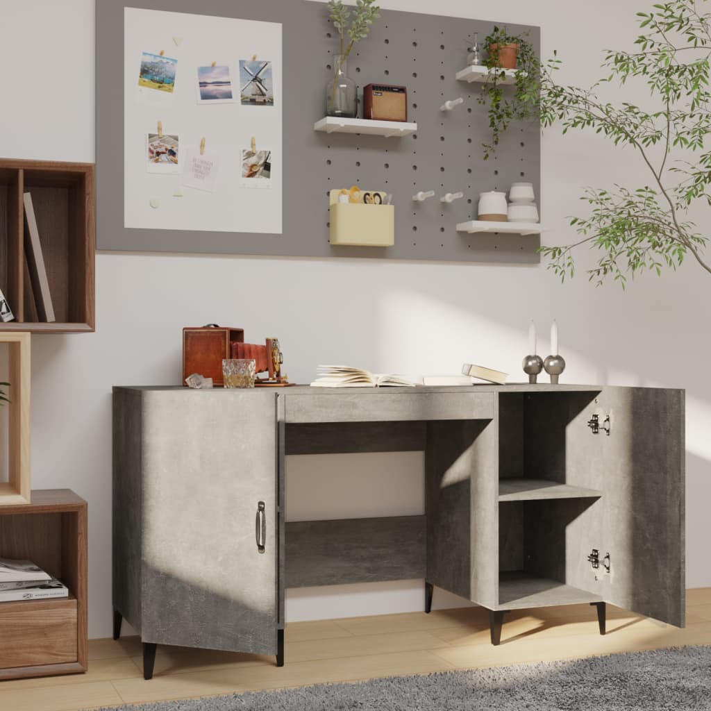 Bureau 140x50x75 cm bewerkt hout