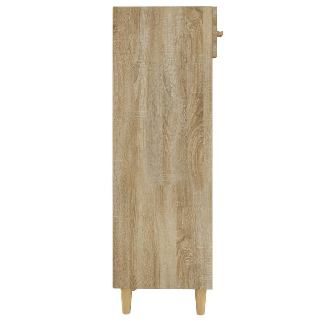 Schoenenkast 30x35x105 cm bewerkt hout eikenkleur