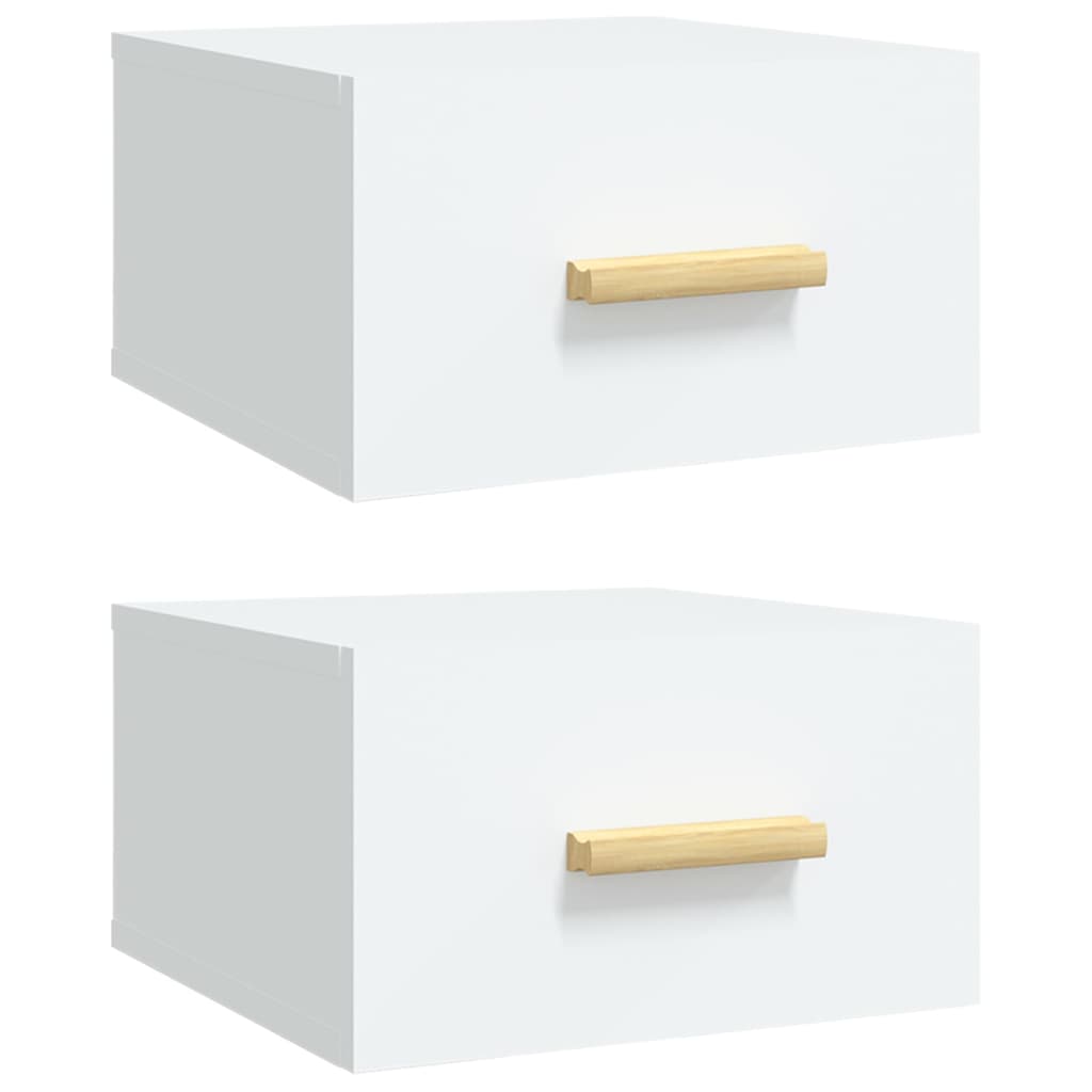 Tables de chevet 2 pcs murales 35x35x20 cm