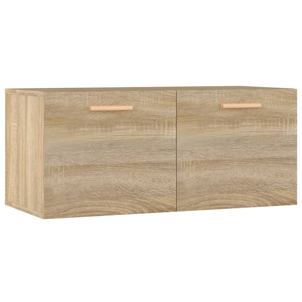 Wandkast 80x35x36,5 cm bewerkt hout