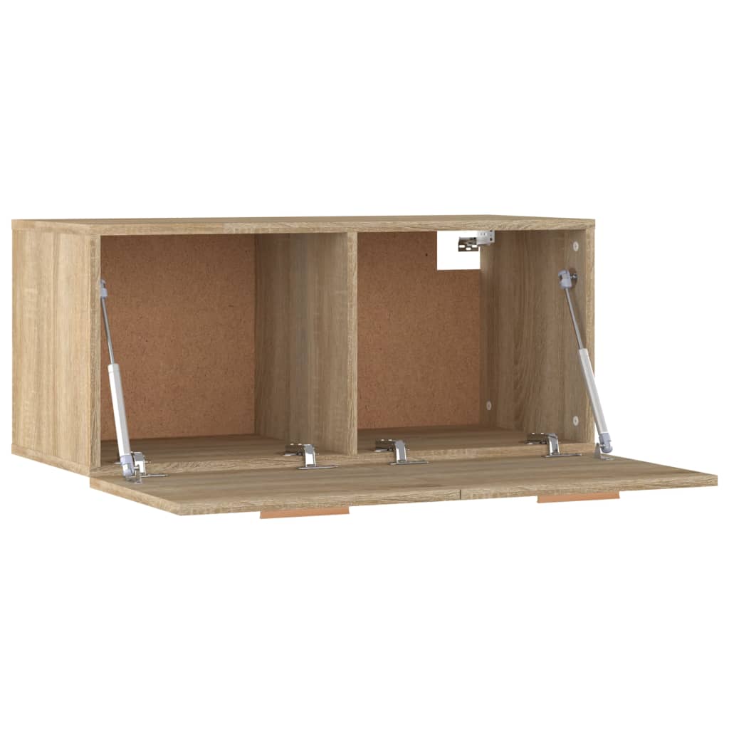 Wandkast 80x35x36,5 cm bewerkt hout