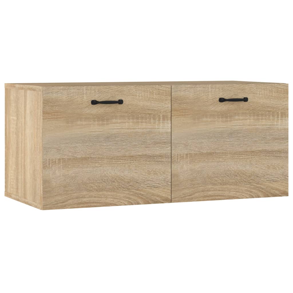 Wandkast 80x36,5x35 cm bewerkt hout