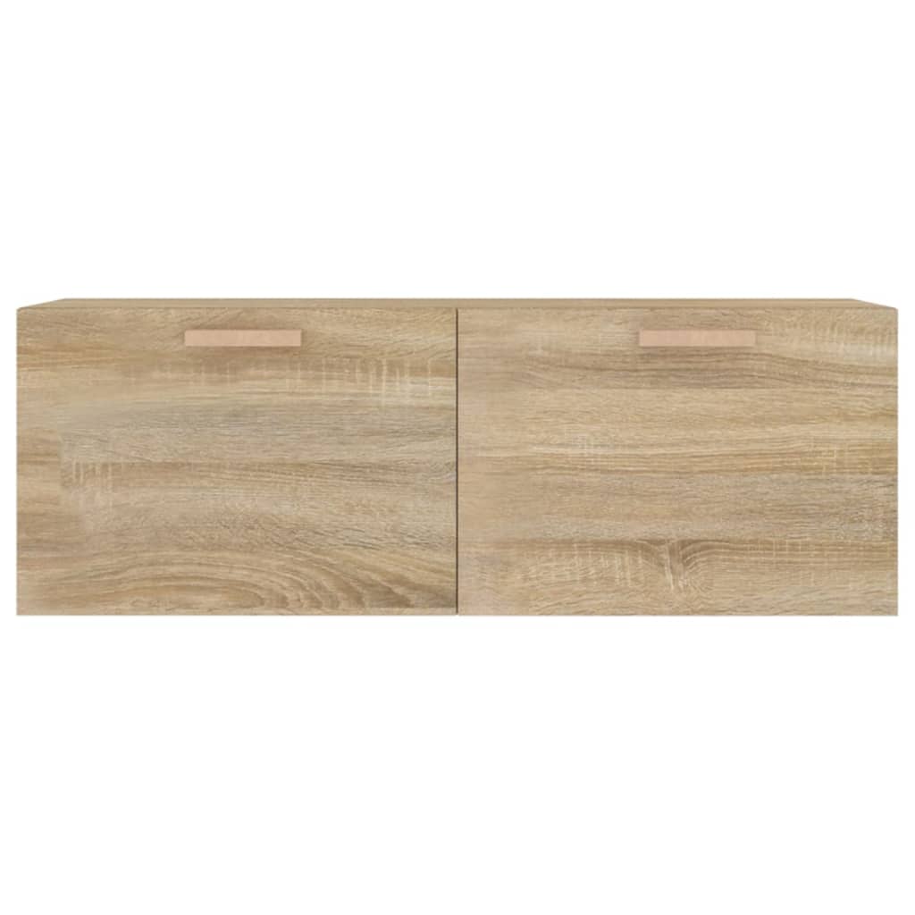 Wandkast 100x36,5x35 cm bewerkt hout