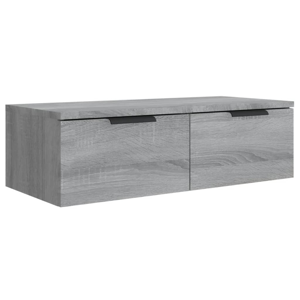 Wandkast 68x30x20 cm bewerkt hout