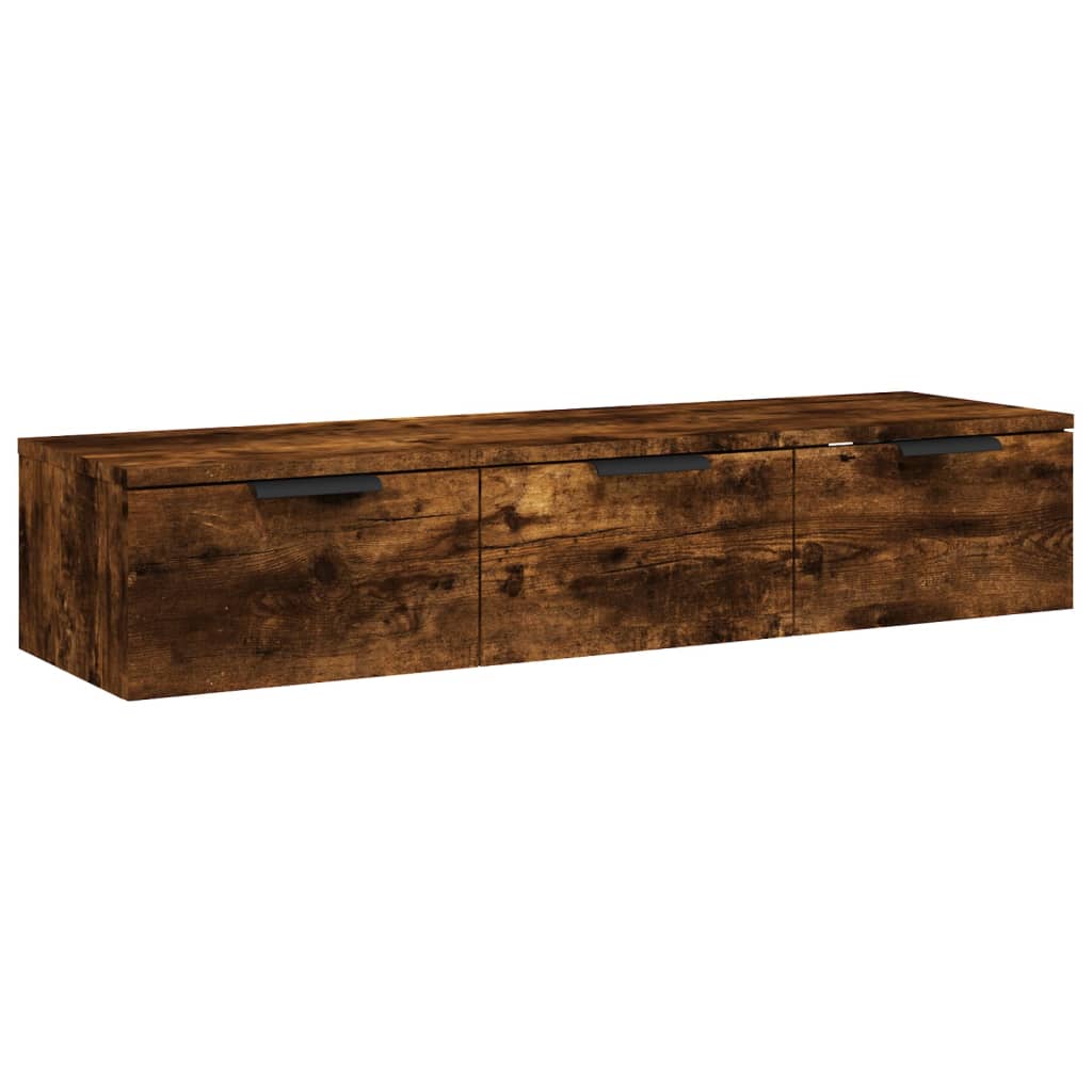 Wandkast 102x30x20 cm bewerkt hout