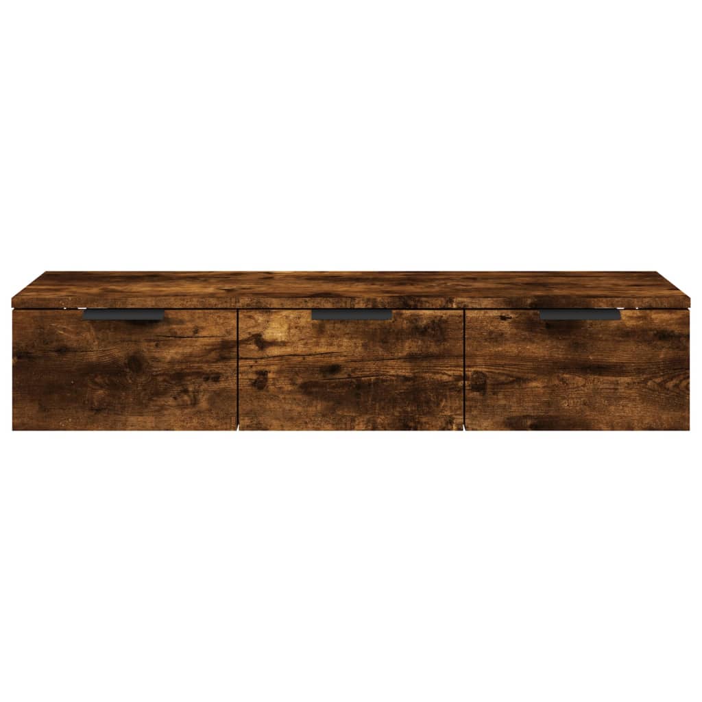 Wandkast 102x30x20 cm bewerkt hout