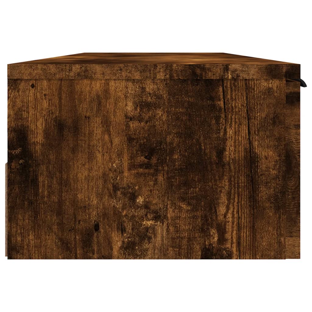 Wandkast 102x30x20 cm bewerkt hout