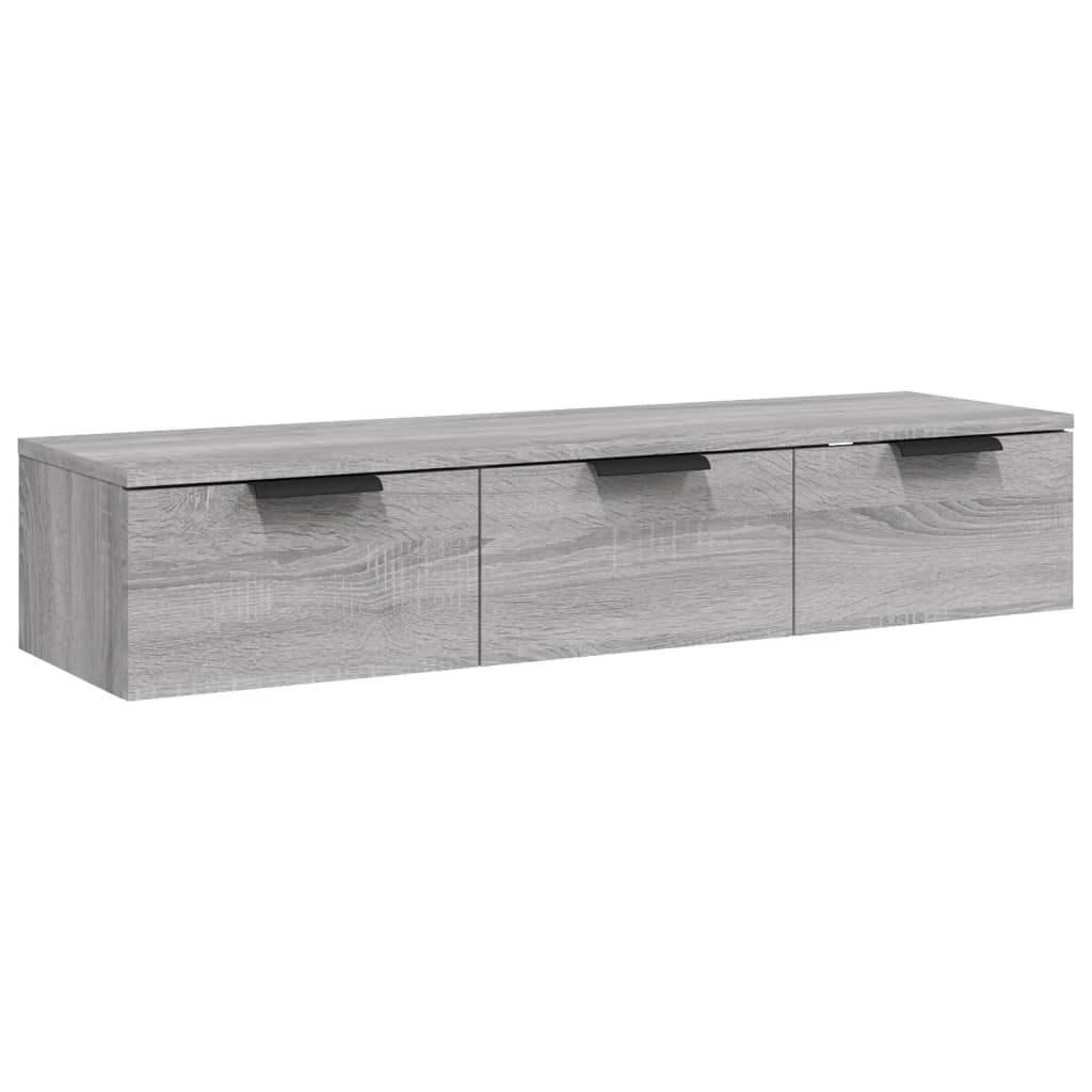 Wandkast 102x30x20 cm bewerkt hout hoogglans wit