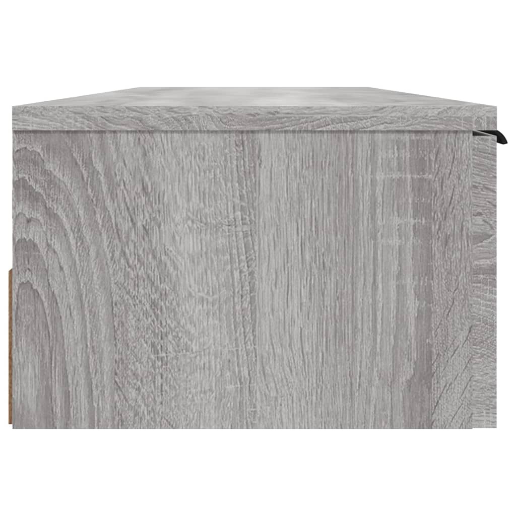 Wandkast 102x30x20 cm bewerkt hout