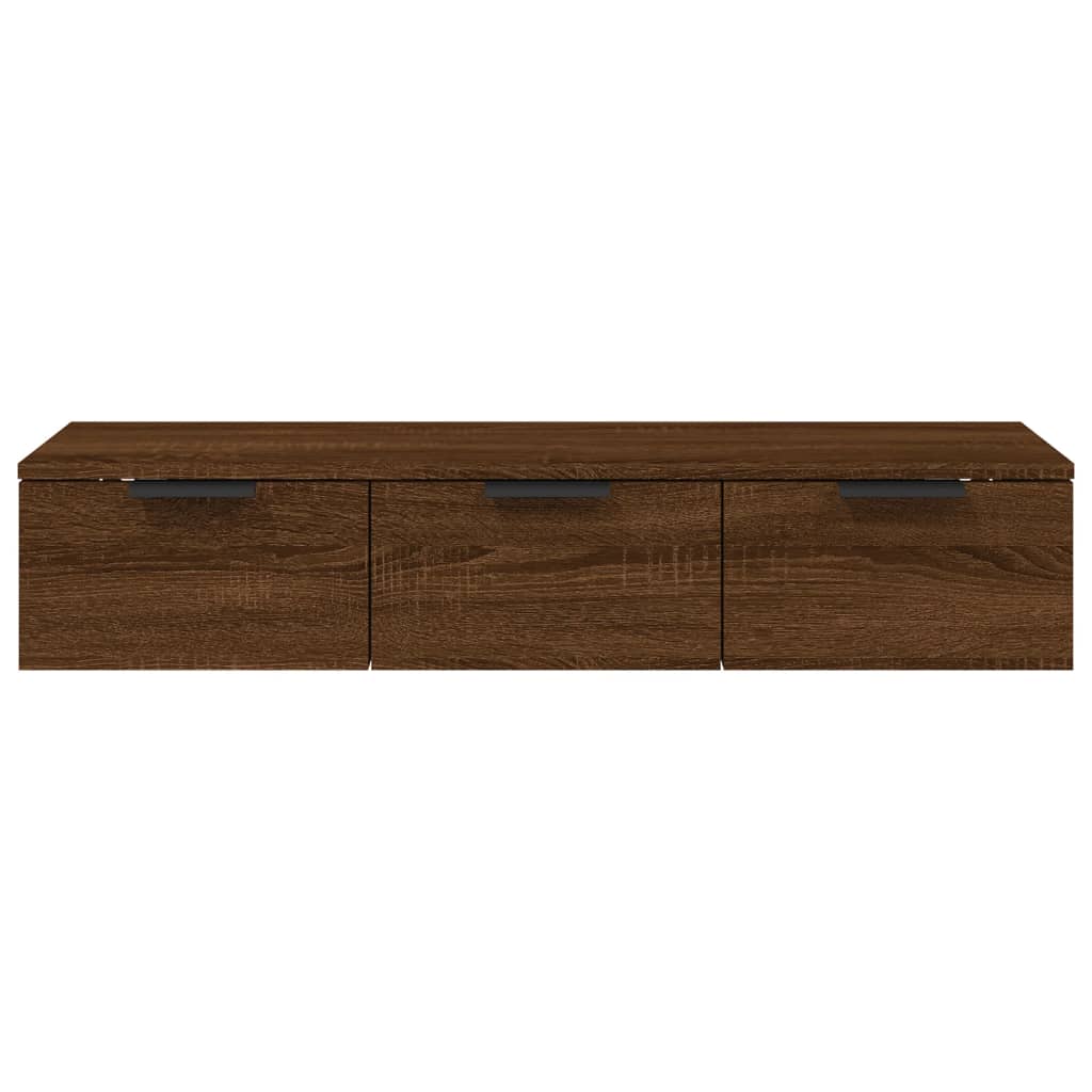 Wandkast 102x30x20 cm bewerkt hout