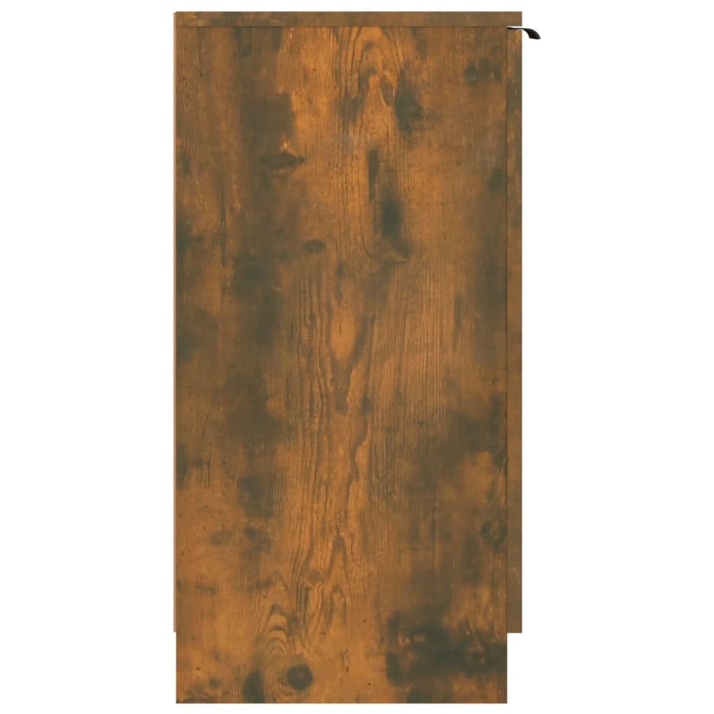 Schoenenkast 59x35x70 cm bewerkt hout artisanaal eikenkleurig