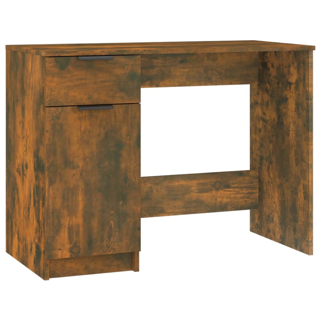 Bureau 100x50x75 cm en dérivé du bois couleur chêne