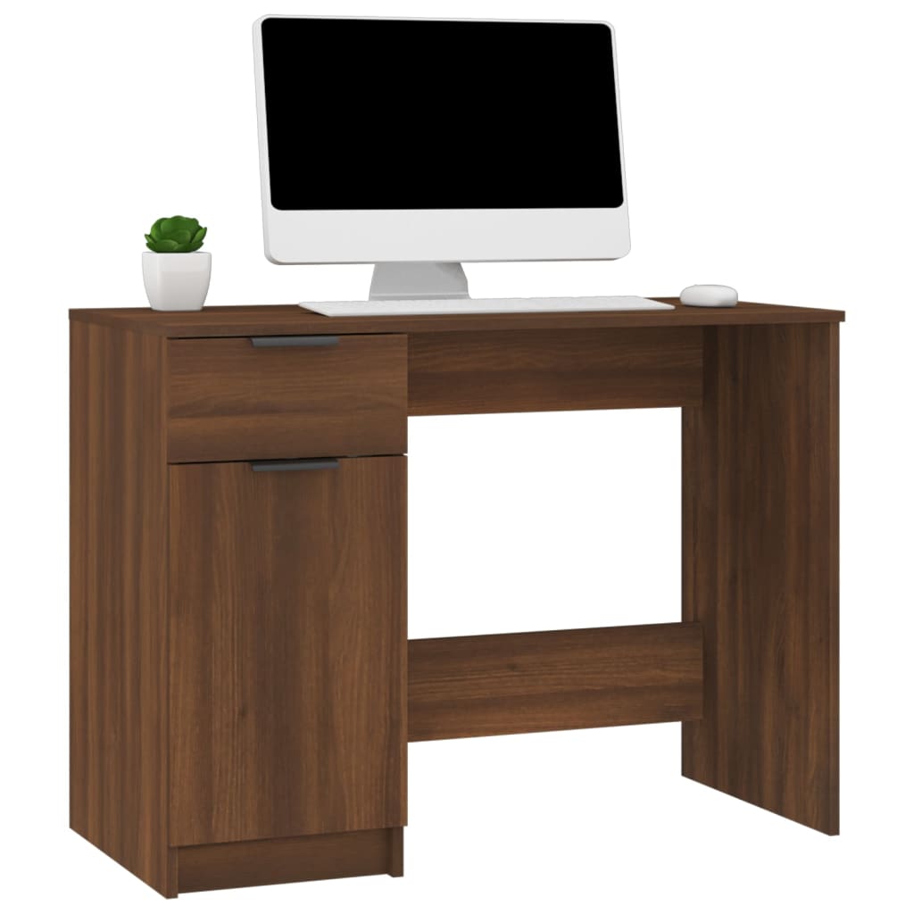 Bureau 100x50x75 cm bewerkt hout