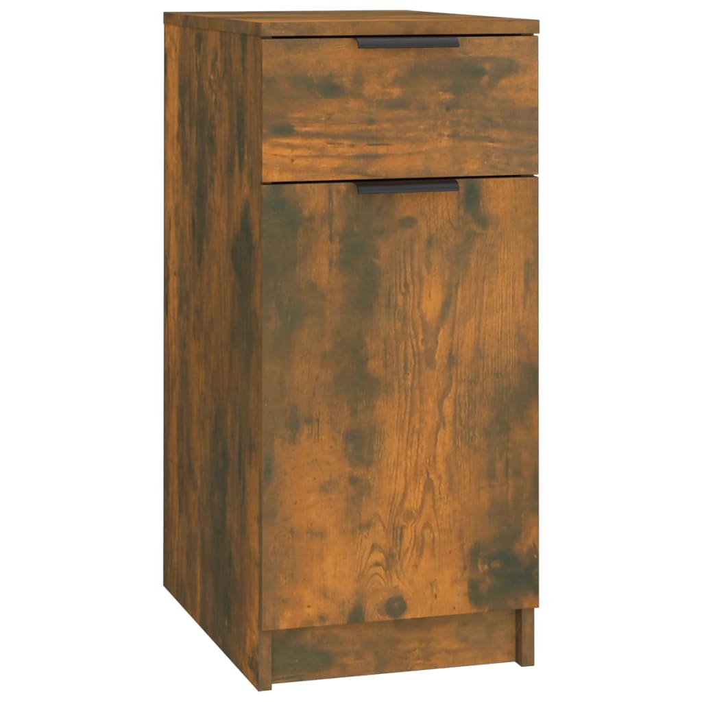 Armoire de bureau 33,5x50x75 cm en dérivé du bois, couleur chêne