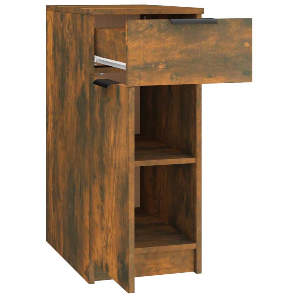 Armoire de bureau 33,5x50x75 cm en dérivé du bois, couleur chêne