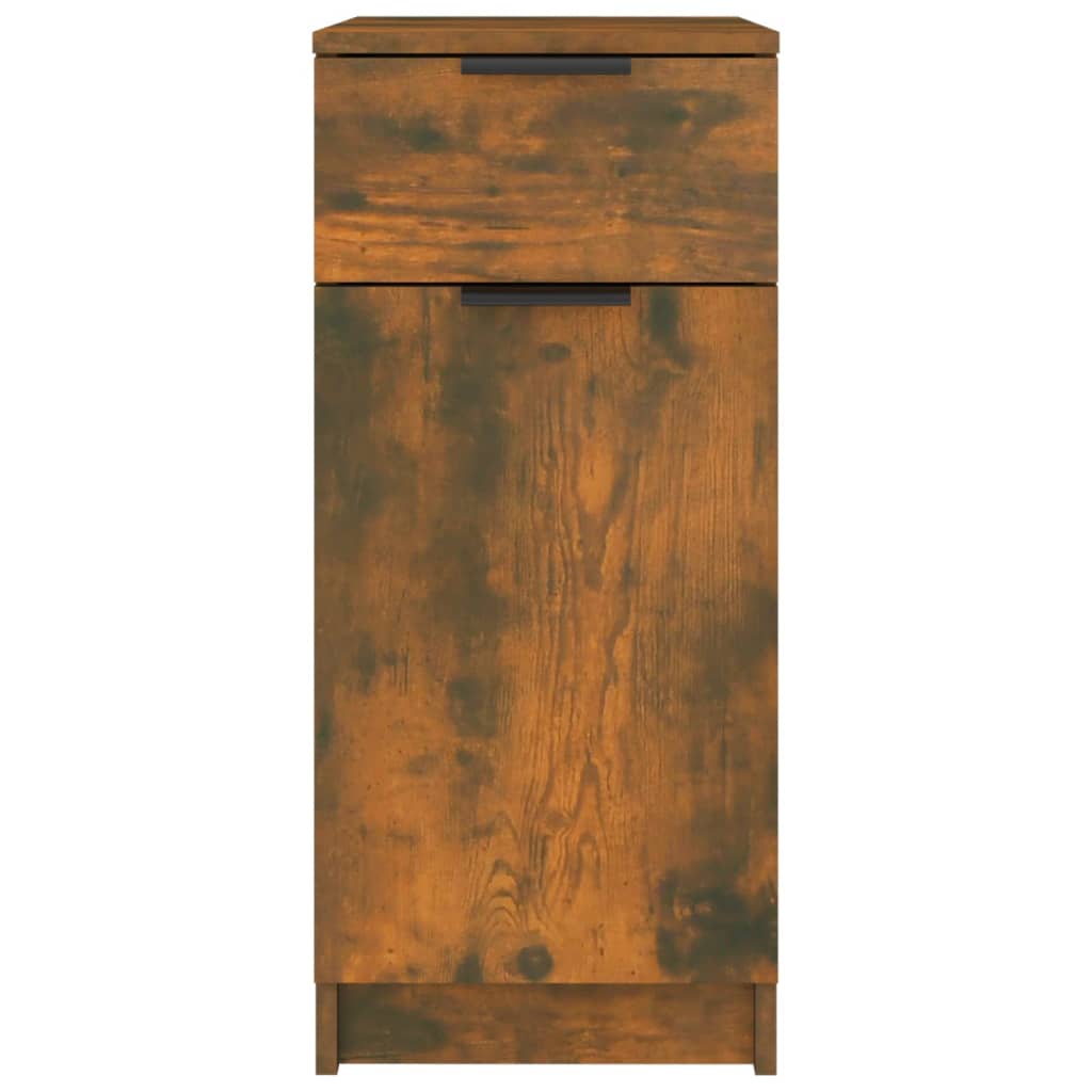 Armoire de bureau 33,5x50x75 cm en dérivé du bois, couleur chêne