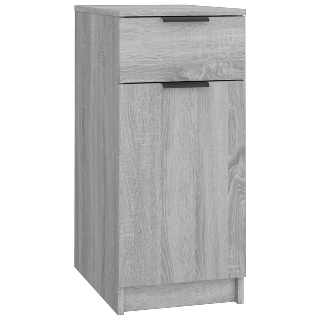 Armoire de bureau 33,5x50x75 cm en dérivé du bois, couleur chêne