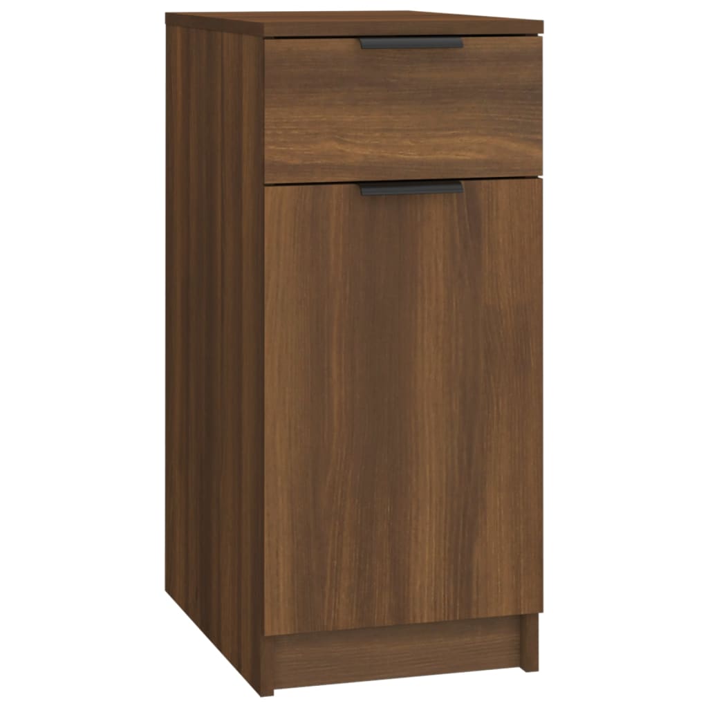 Armoire de bureau 33,5x50x75 cm en dérivé du bois, couleur chêne