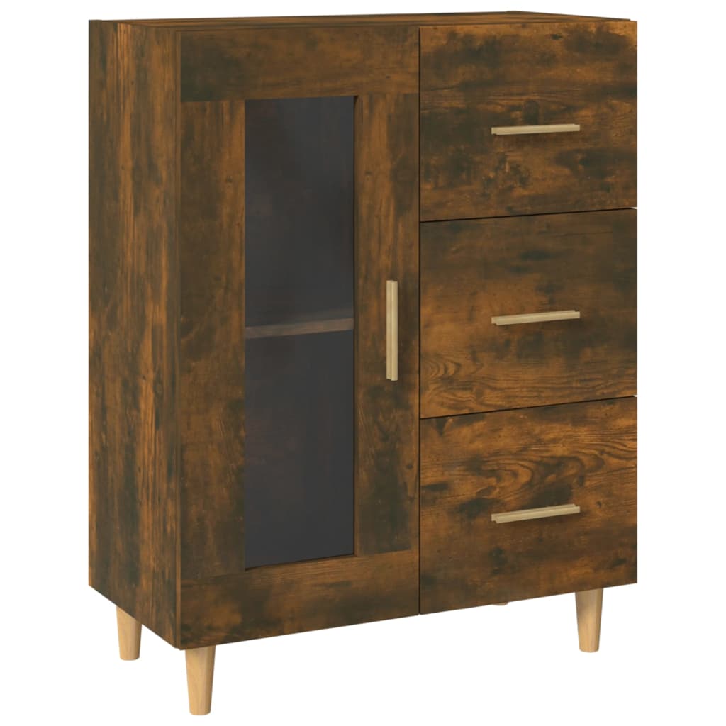 Buffet 69,5x34x90 cm en bois travaillé