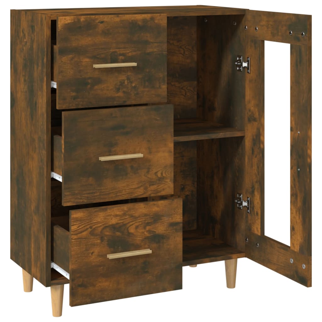 Buffet 69,5x34x90 cm en bois travaillé