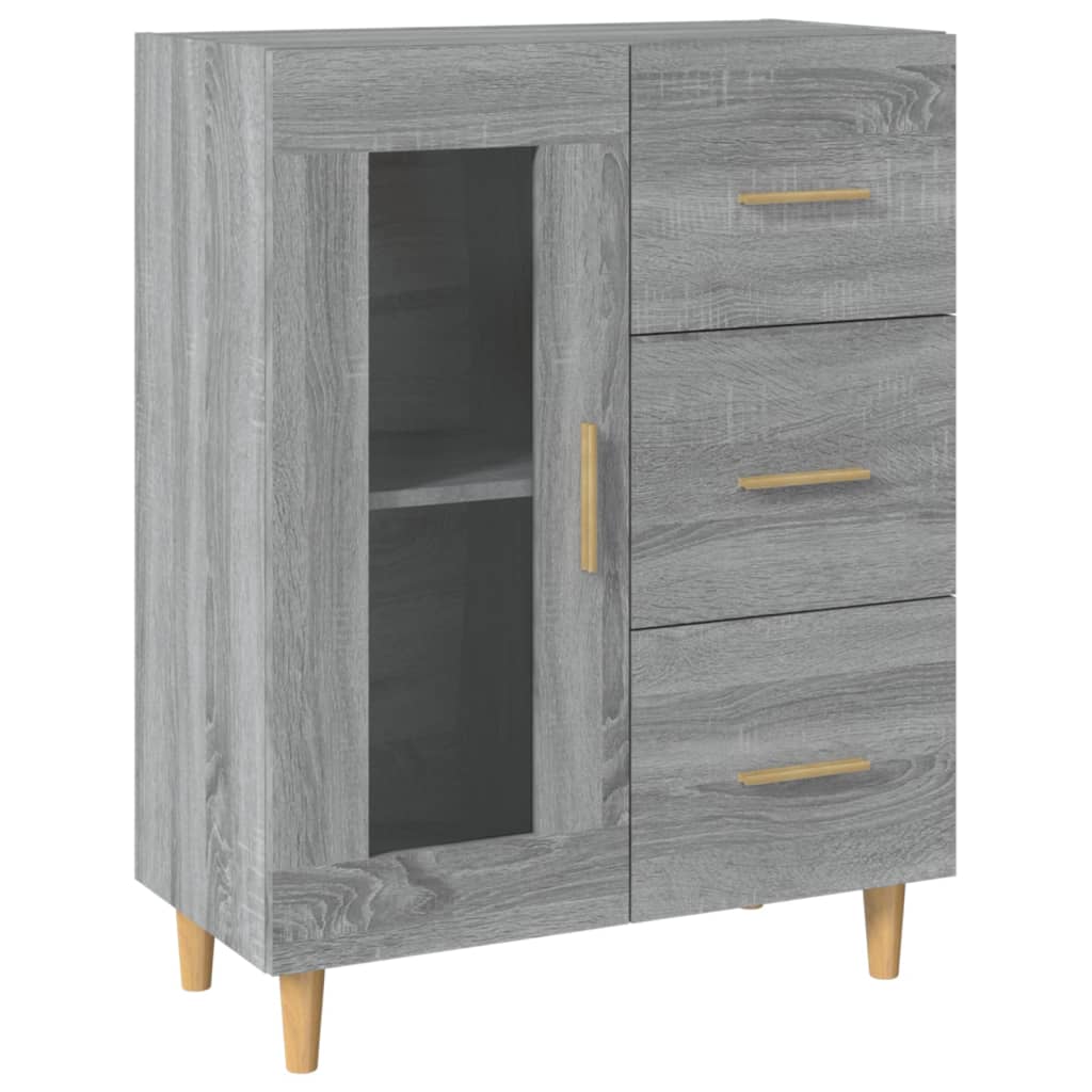 Buffet 69,5x34x90 cm en bois travaillé