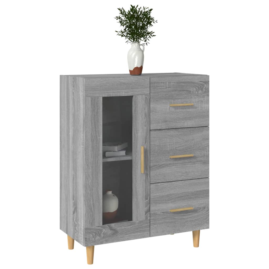 Buffet 69,5x34x90 cm en bois travaillé