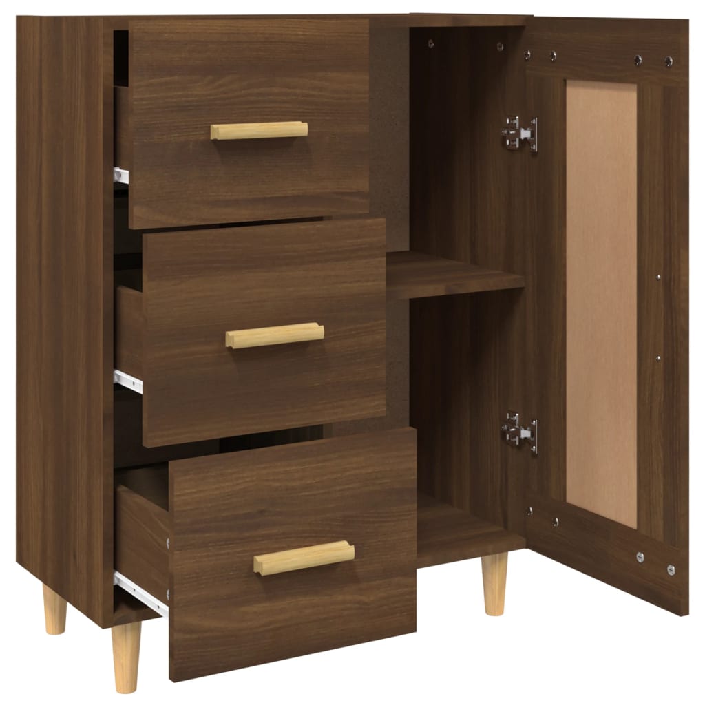 Dressoir 69,5x34x90 cm bewerkt hout