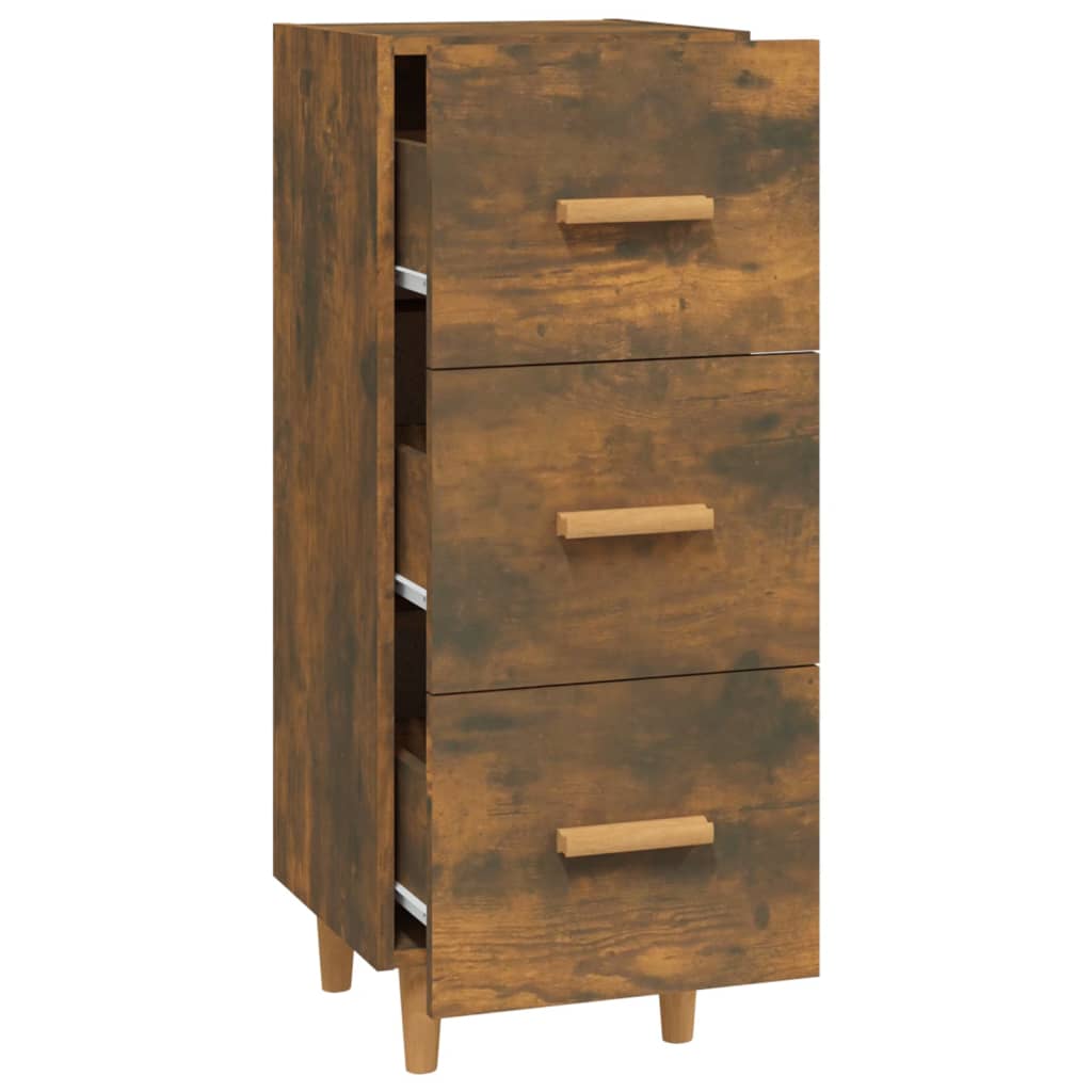 Dressoir 34,5x34x90 cm bewerkt hout eikenkleurig