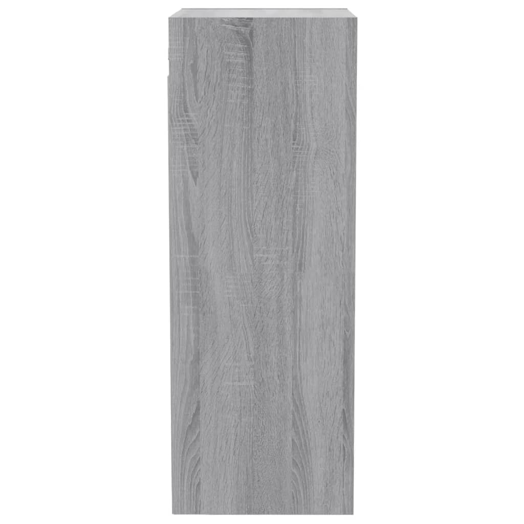 Wandkast 34,5x32,5x90 cm bewerkt hout