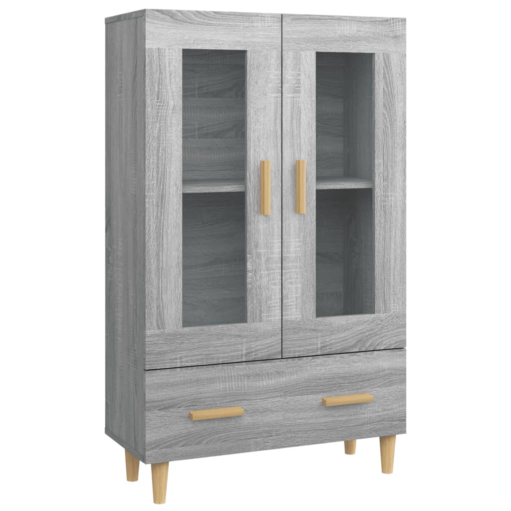 Meuble haut 70x31x115 cm en bois travaillé