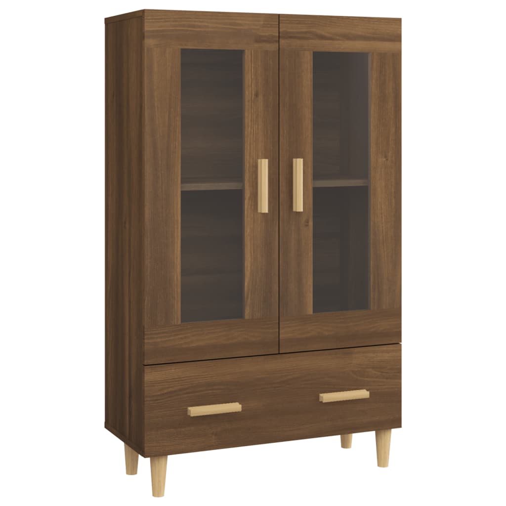 Meuble haut 70x31x115 cm en bois travaillé